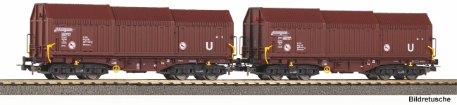 PIKO 28337 - H0 - 2-tlg. Set Teleskophaubenwagen, DB AG, Ep. V